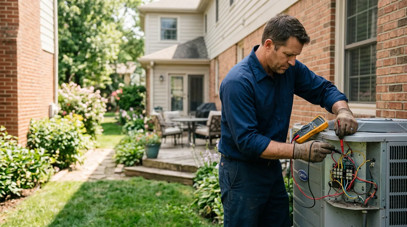 HVAC technician working near Lewistown, PA